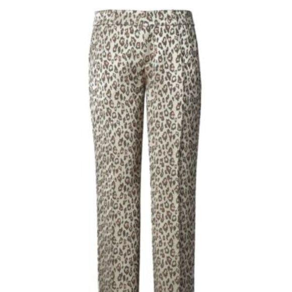 NWT Banana Republic Silky Animal-Print Ankle Pant. 6 - Picture 1 of 10